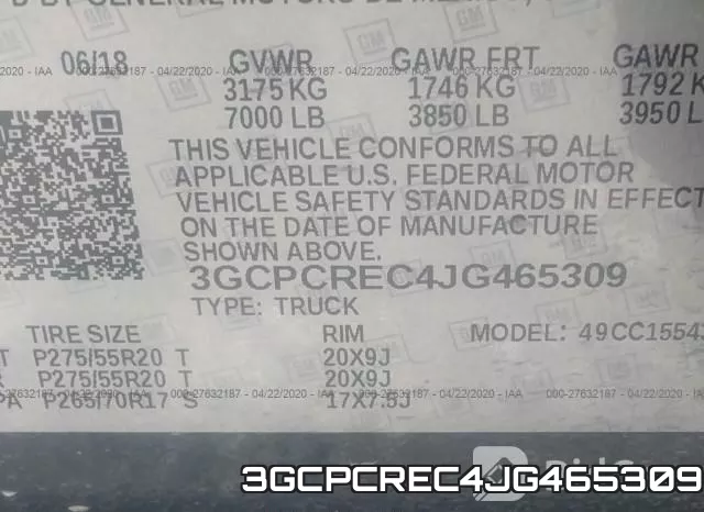 3GCPCREC4JG465309 фото 10