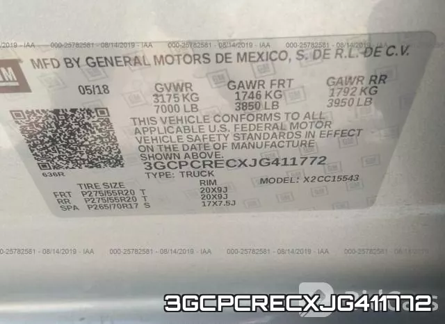 3GCPCRECXJG411772 фото 10