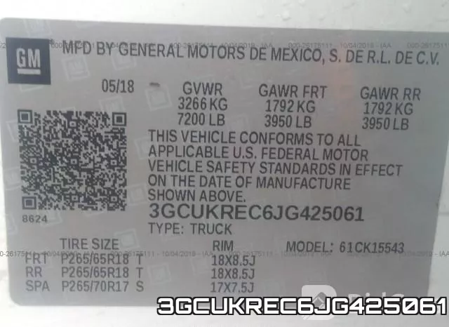 3GCUKREC6JG425061 фото 10