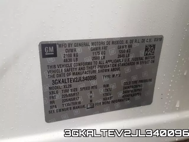 3GKALTEV2JL340096 фото 2