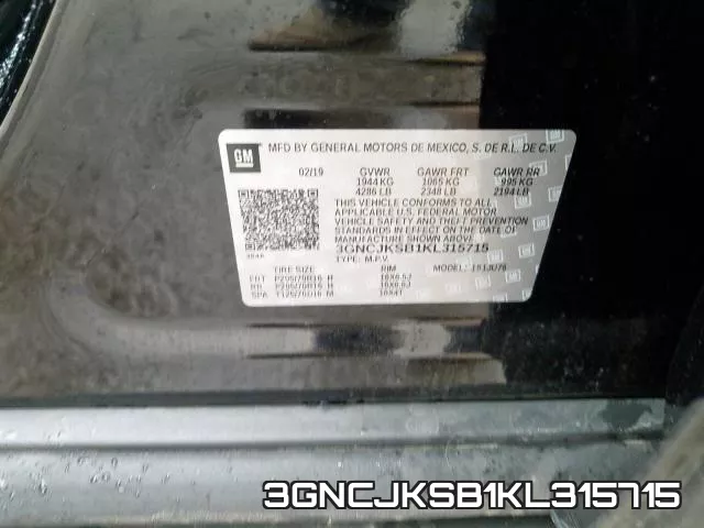 3GNCJKSB1KL315715 фото 2