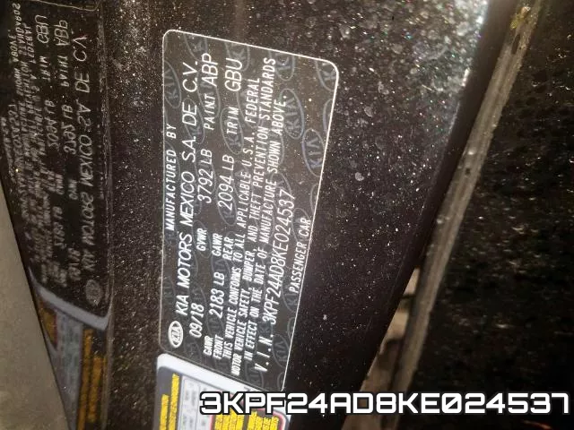 3KPF24AD8KE024537 фото 2