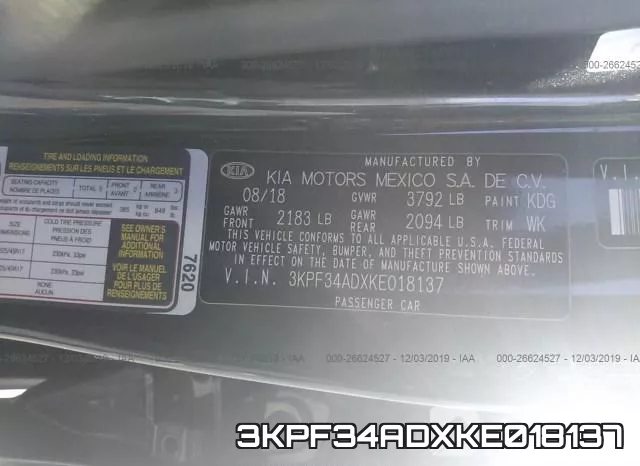 3KPF34ADXKE018137 фото 10