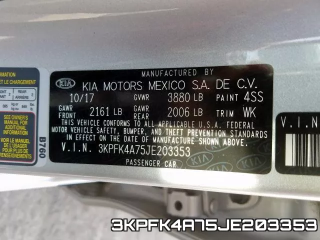3KPFK4A75JE203353 фото 2