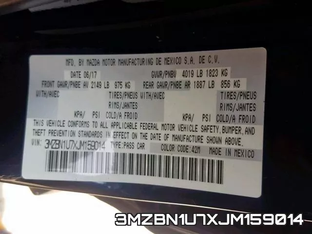 3MZBN1U7XJM159014 фото 2