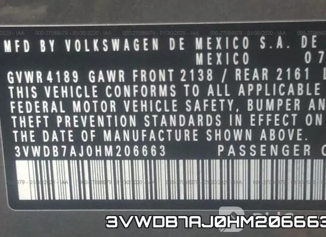 3VWDB7AJ0HM206663 фото 10