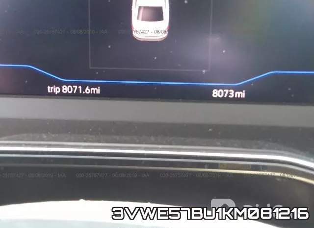 3VWE57BU1KM081216 фото 8