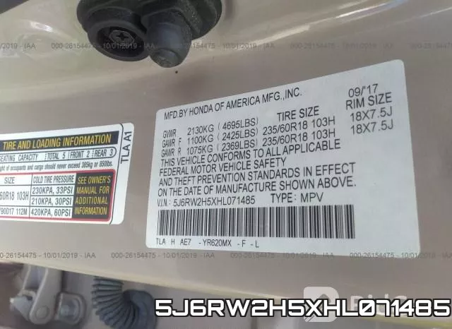 5J6RW2H5XHL071485 фото 10
