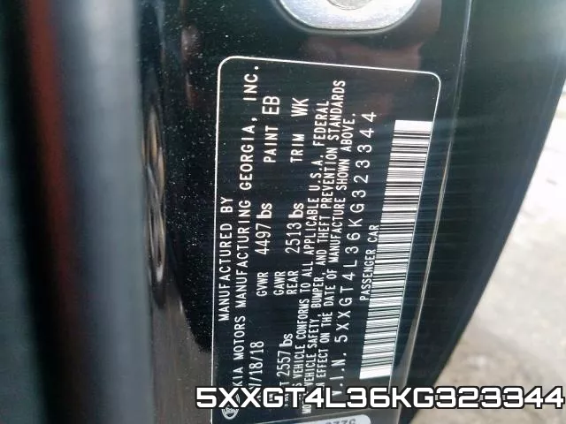5XXGT4L36KG323344 фото 2