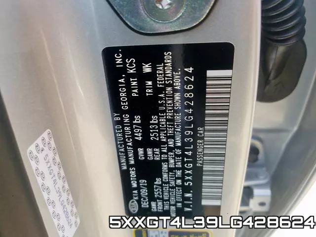 5XXGT4L39LG428624 фото 2