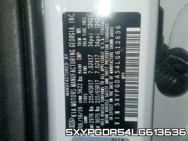 5XYPGDA54LG613636 фото 2