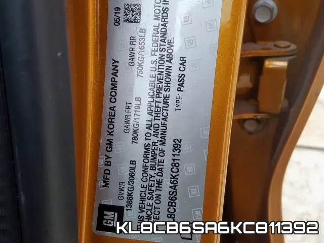 KL8CB6SA6KC811392 фото 2