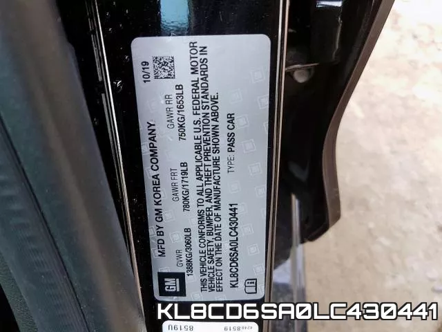 KL8CD6SA0LC430441 фото 2