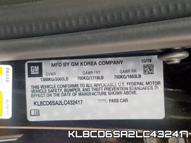 KL8CD6SA2LC432417 фото 2