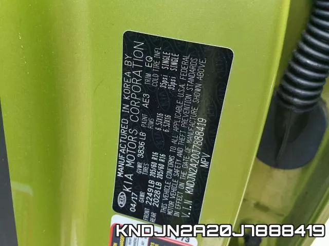 KNDJN2A20J7888419 фото 2