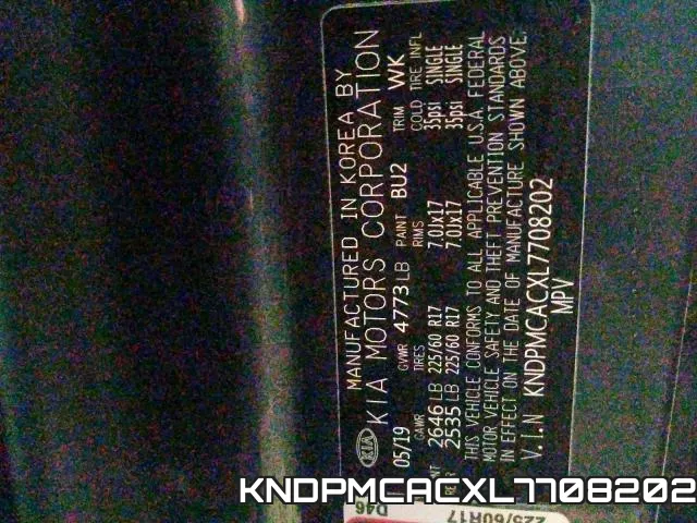 KNDPMCACXL7708202 фото 2