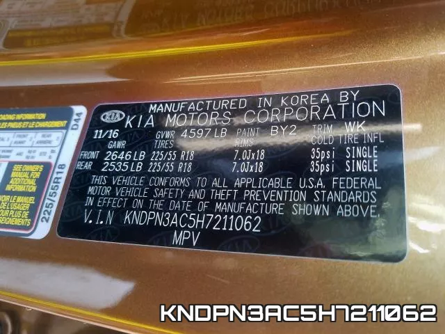 KNDPN3AC5H7211062 фото 2