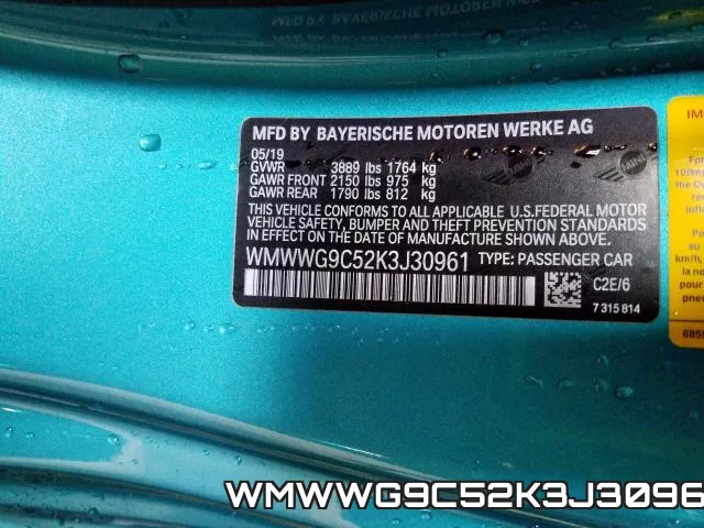 WMWWG9C52K3J30961 фото 2