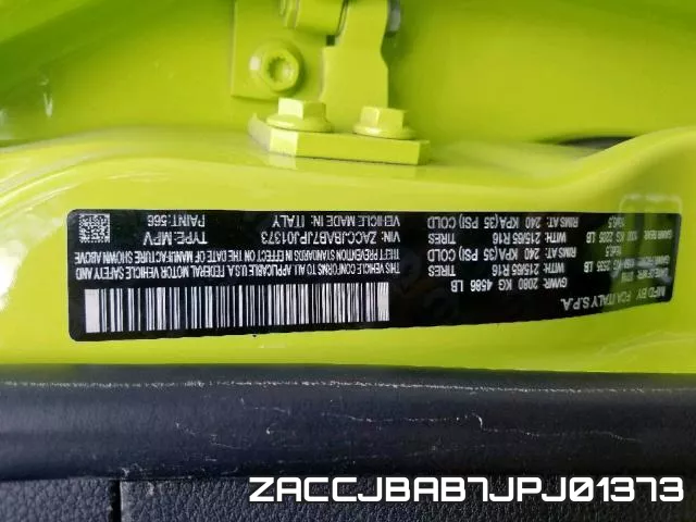 ZACCJBAB7JPJ01373 фото 2