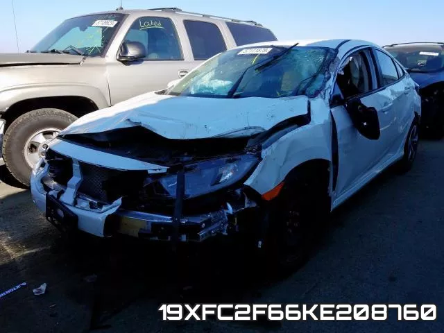 19XFC2F66KE208760 фото 3