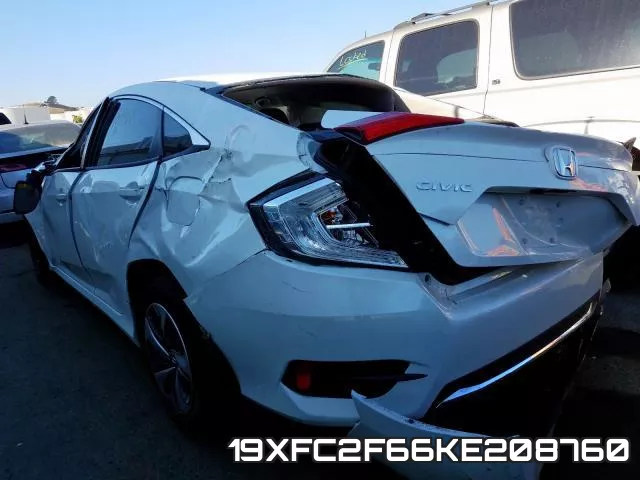 19XFC2F66KE208760 фото 4