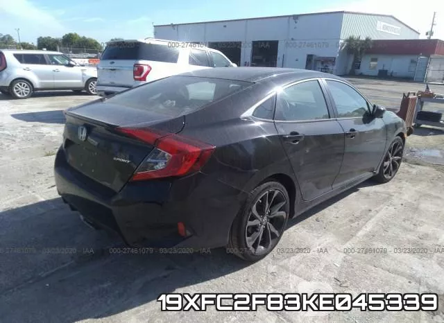 19XFC2F83KE045339 фото 5