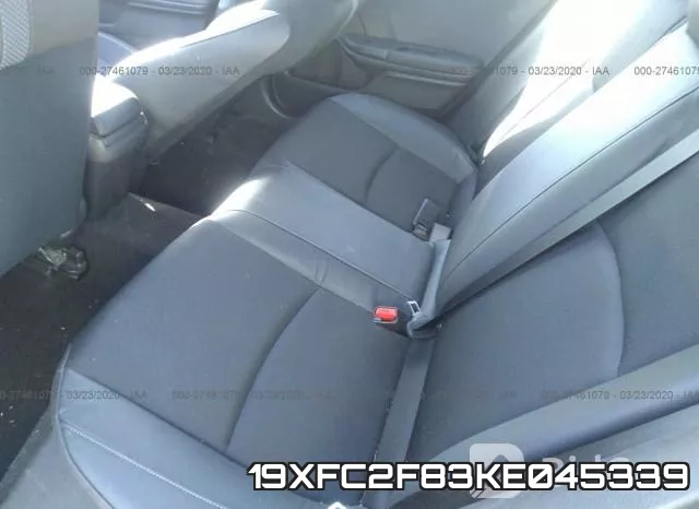 19XFC2F83KE045339 фото 9