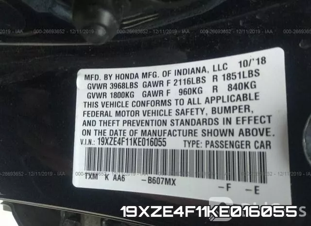 19XZE4F11KE016055 фото 10
