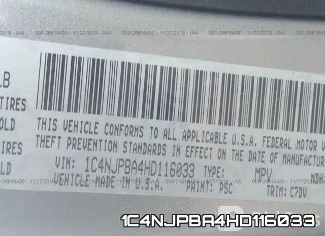 1C4NJPBA4HD116033 фото 10