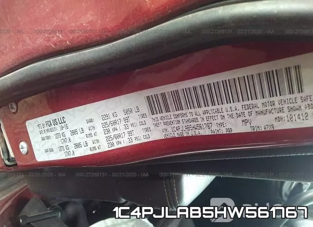 1C4PJLAB5HW561767 фото 10