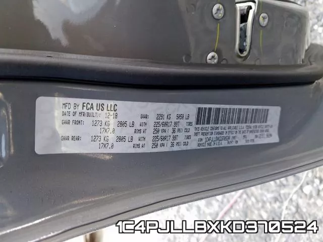 1C4PJLLBXKD370524 фото 2