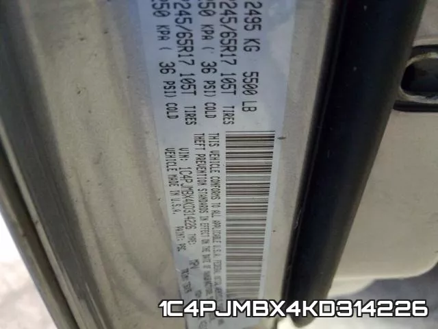 1C4PJMBX4KD314226 фото 2