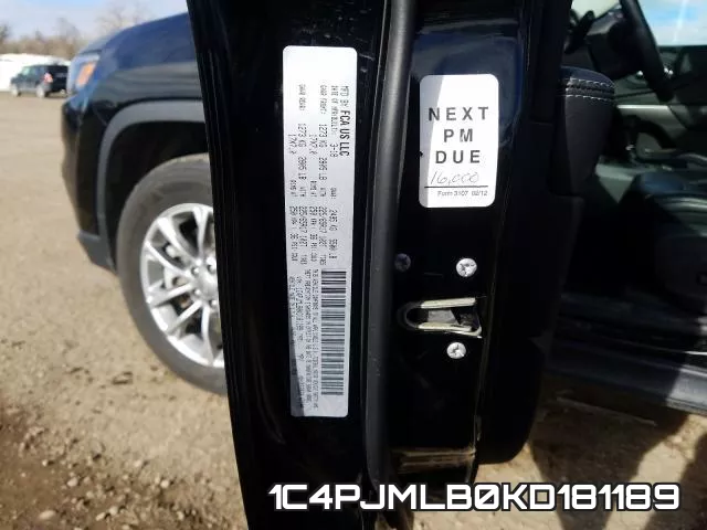 1C4PJMLB0KD181189 фото 2