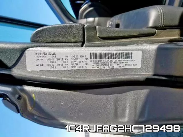 1C4RJFAG2HC729498 фото 2