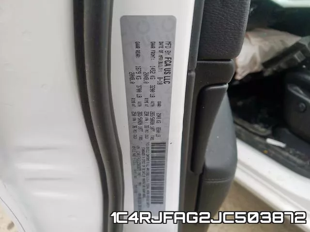 1C4RJFAG2JC503872 фото 2
