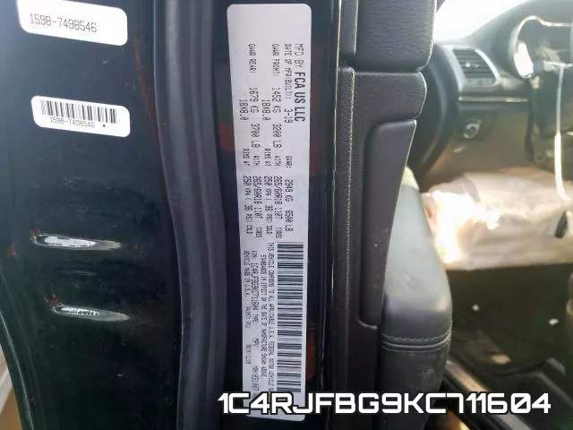 1C4RJFBG9KC711604 фото 2