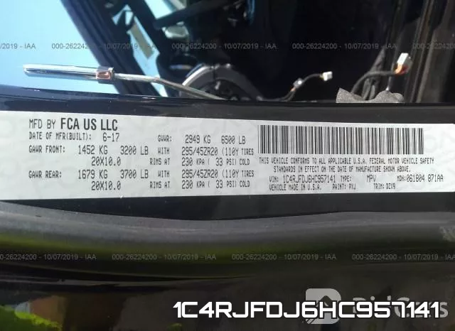 1C4RJFDJ6HC957141 фото 10