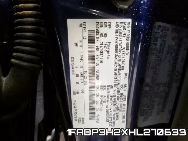 1FADP3H2XHL270633 фото 2