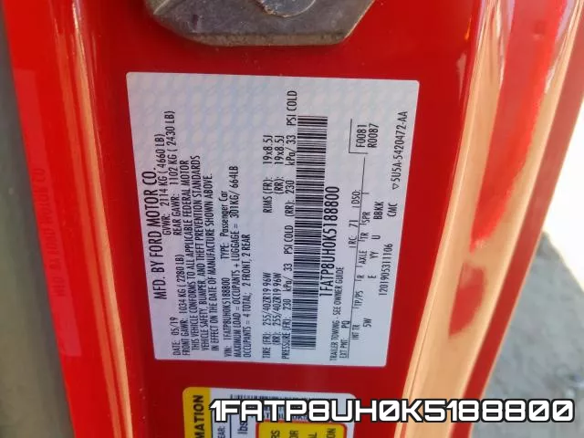 1FATP8UH0K5188800 фото 2