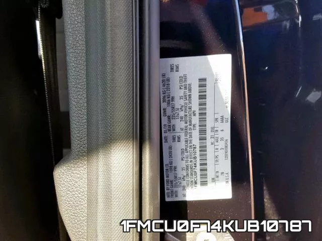 1FMCU0F74KUB10787 фото 2