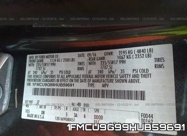1FMCU9G99HUB59691 фото 10