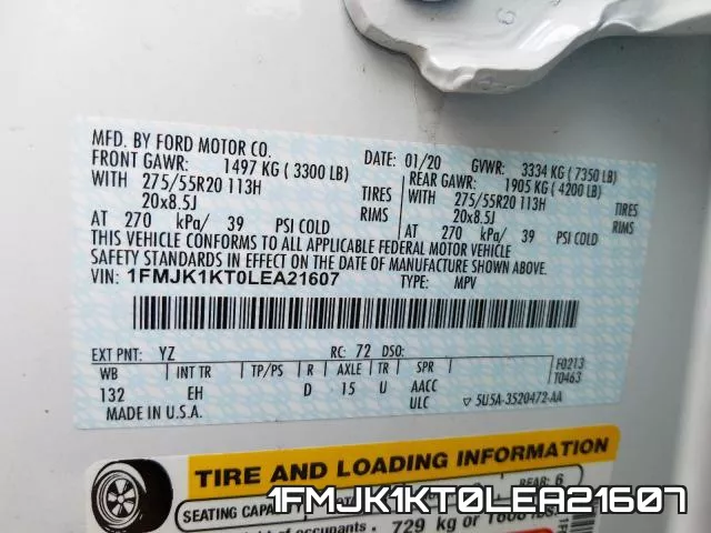 1FMJK1KT0LEA21607 фото 2