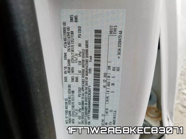 1FT7W2A68KEC83071 фото 2
