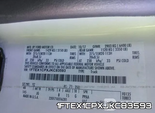 1FTEX1CPXJKC83593 фото 10