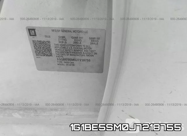 1G1BE5SM0J7218755 фото 10