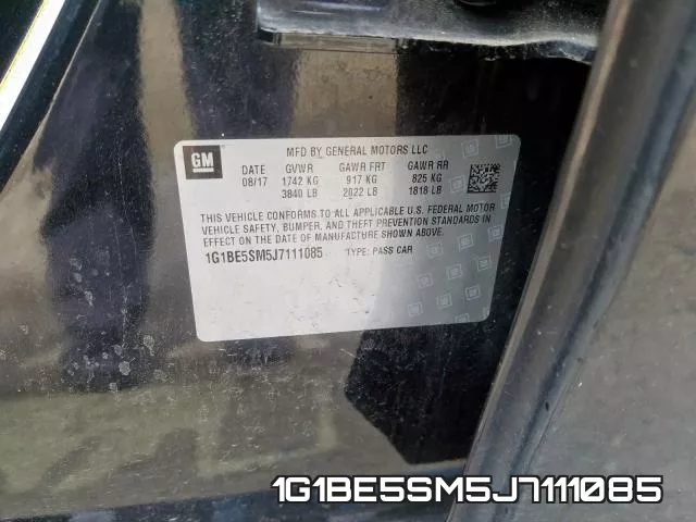 1G1BE5SM5J7111085 фото 2