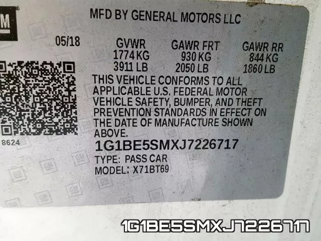 1G1BE5SMXJ7226717 фото 2