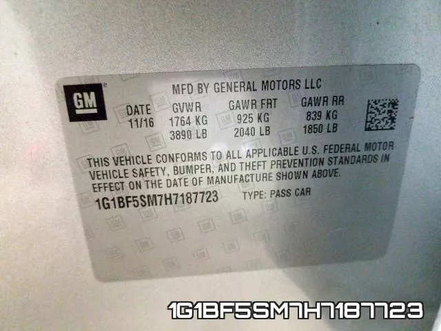 1G1BF5SM7H7187723 фото 2
