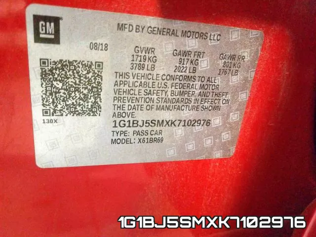1G1BJ5SMXK7102976 фото 2