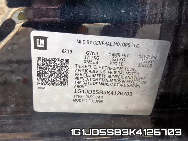 1G1JD5SB3K4126703 фото 2